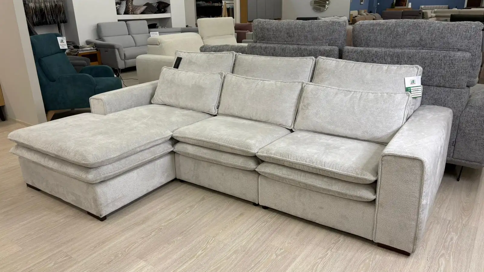 AEK Design Narożnik DIVA miękki wygodny szary 277 x 178 cm AEK Design Narożnik DIVA miękki wygodny szary 277 x 178 cm