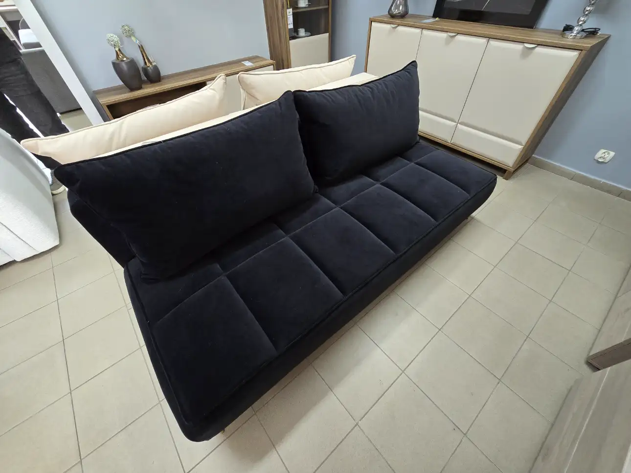 Kanapa ZOOM LUX sofa z funkcją spania DL czarna Kanapa ZOOM LUX sofa z funkcją spania DL czarna