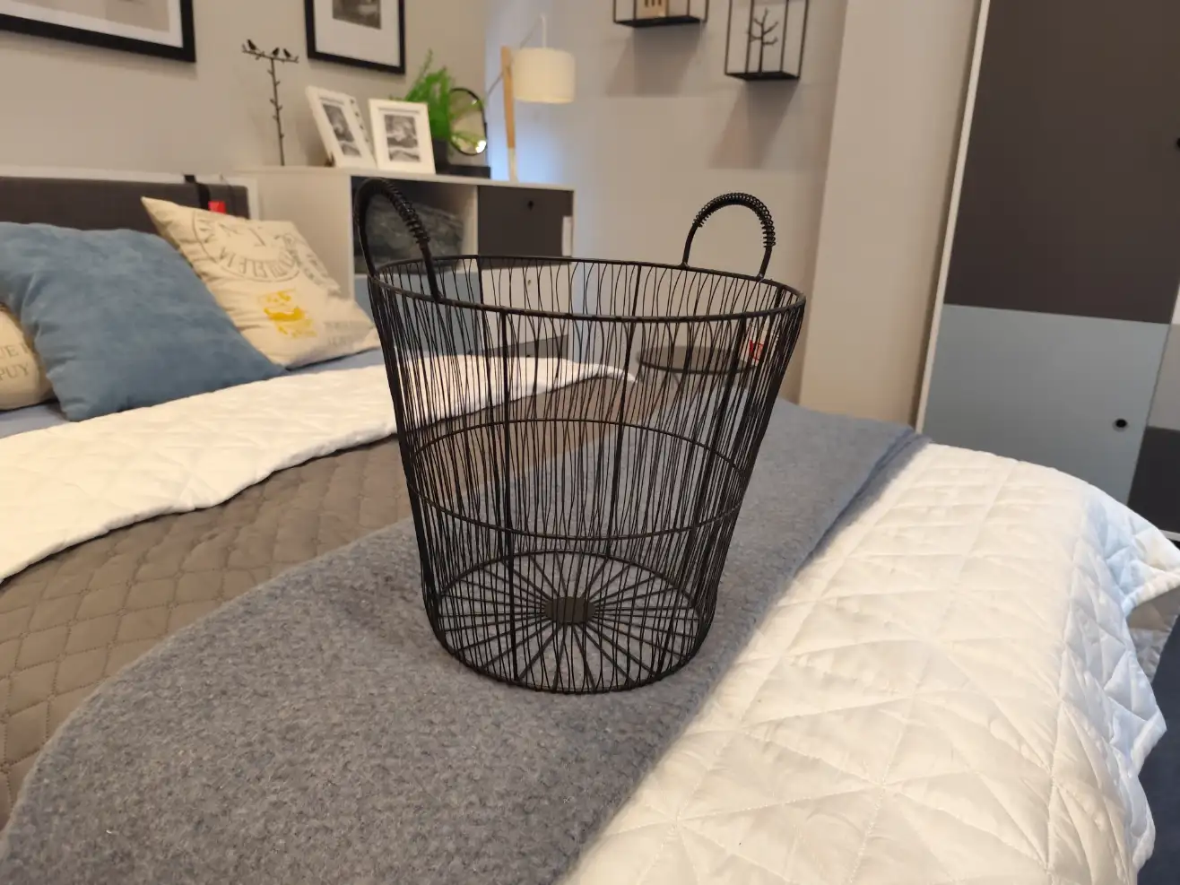 Kosz ARIA metalowy czarny Kosz ARIA metalowy czarny