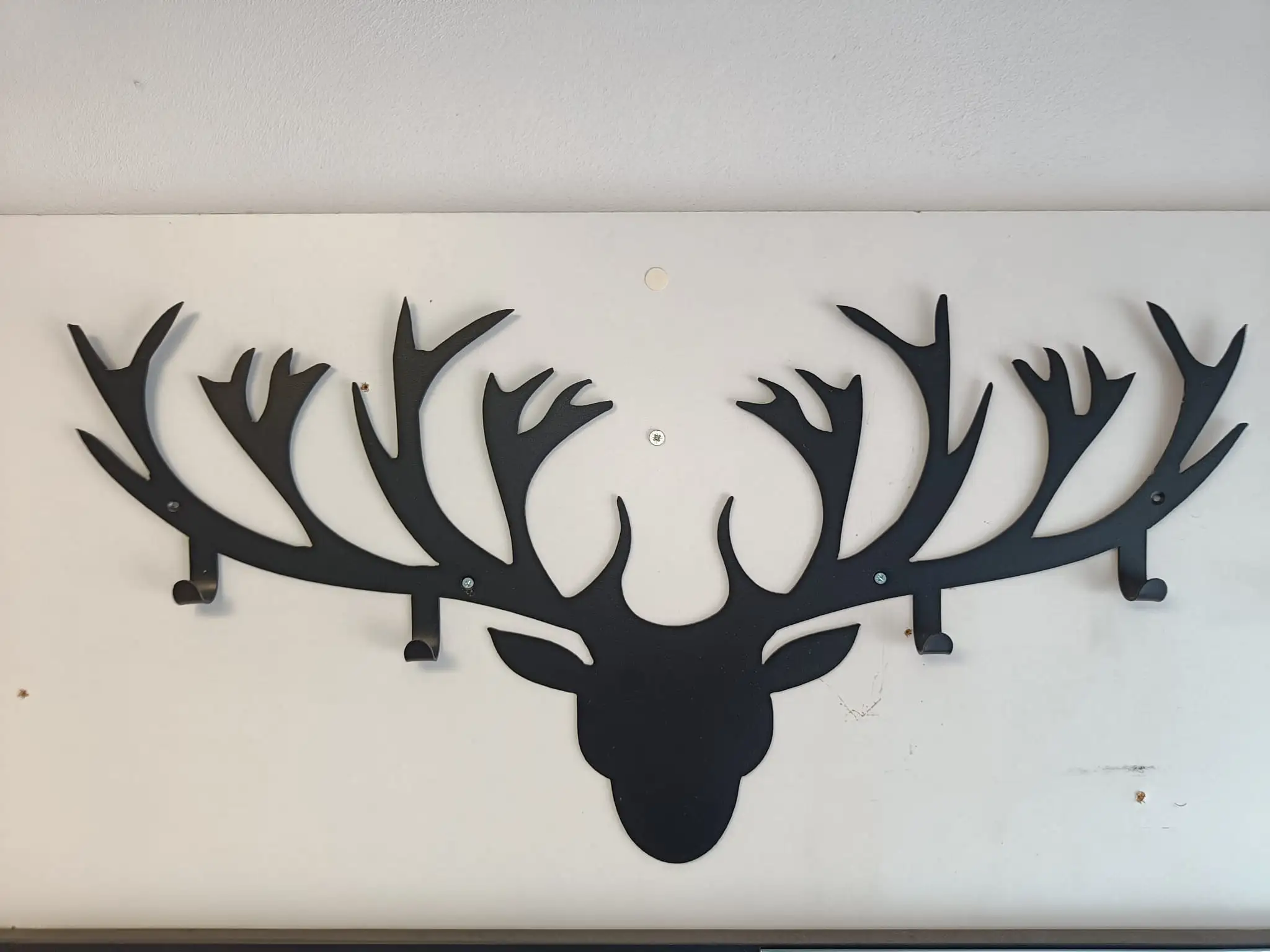 Wieszak na ubrania JELEŃ metalowy czarny Wieszak na ubrania JELEŃ metalowy czarny