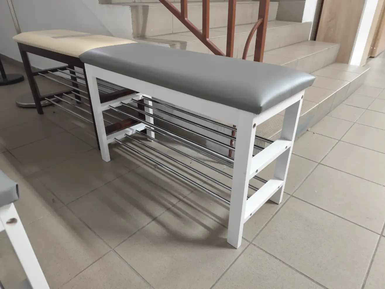 Halmar Stojak na buty ST11 szary siedzisko Halmar Stojak na buty ST11 szary siedzisko